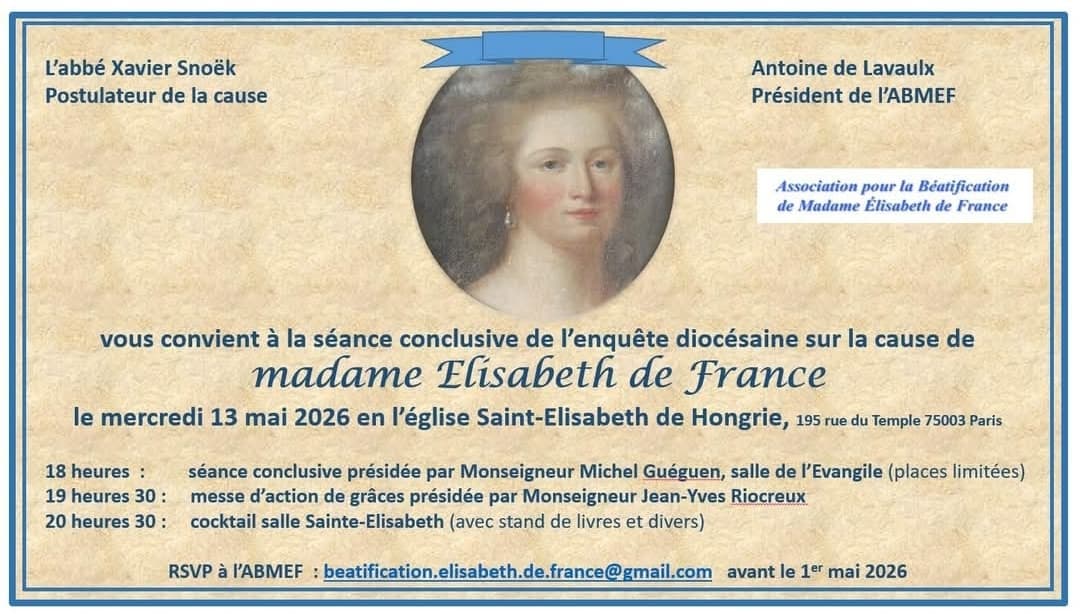 Messe pour la béatification d'Elisabeth de France